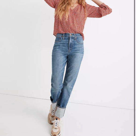 Madewell Classic Straight Jeans in Cristoforo Wash: Selvedge Edition MC561